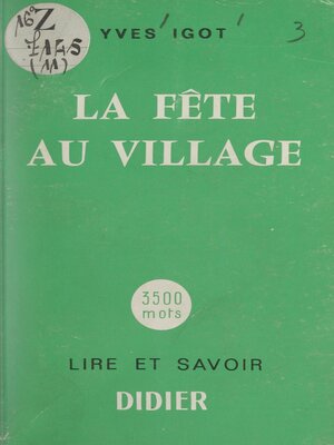 cover image of La fête au village